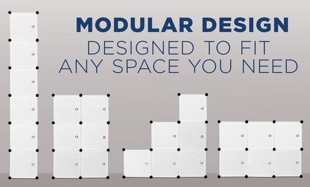 Mount it Modular Cube Storage Organizer 9 Cubes