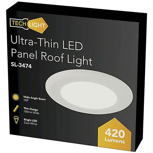 120mm 12V Ultra-Thin LED Panel Roof Light (Cool White) (6W)