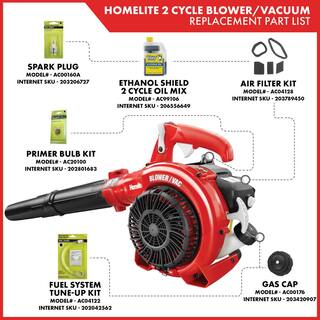 Homelite 150 MPH 400 CFM 26cc Gas Handheld Blower Vacuum UT26HBV