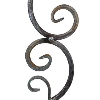 arteferro 35-716 in. x 4-1516 in. x 12 in. Square Hammered Bar S-Scroll Forged Raw Picket 5111