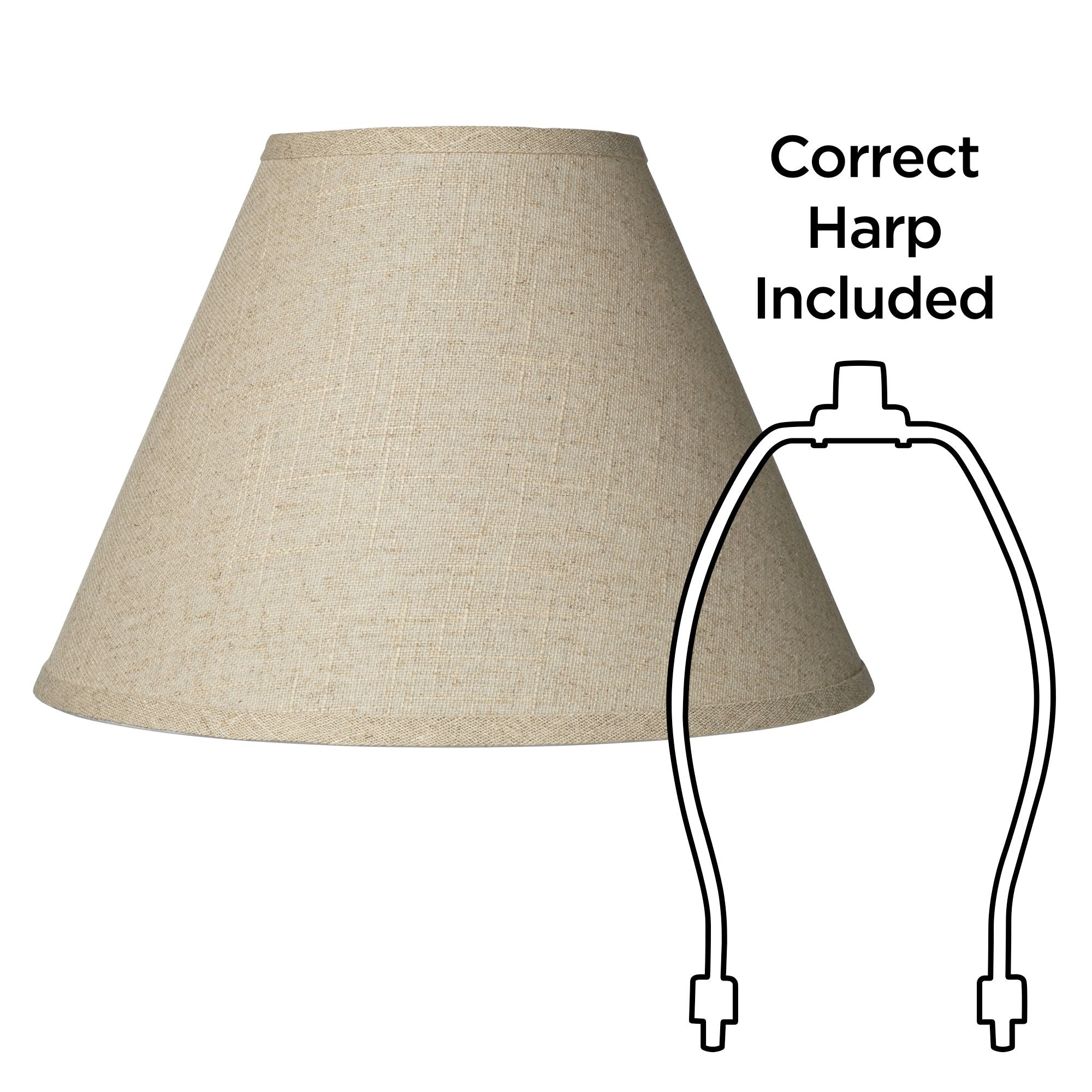 Brentwood Fine Burlap Medium Empire Lamp Shade 6.5