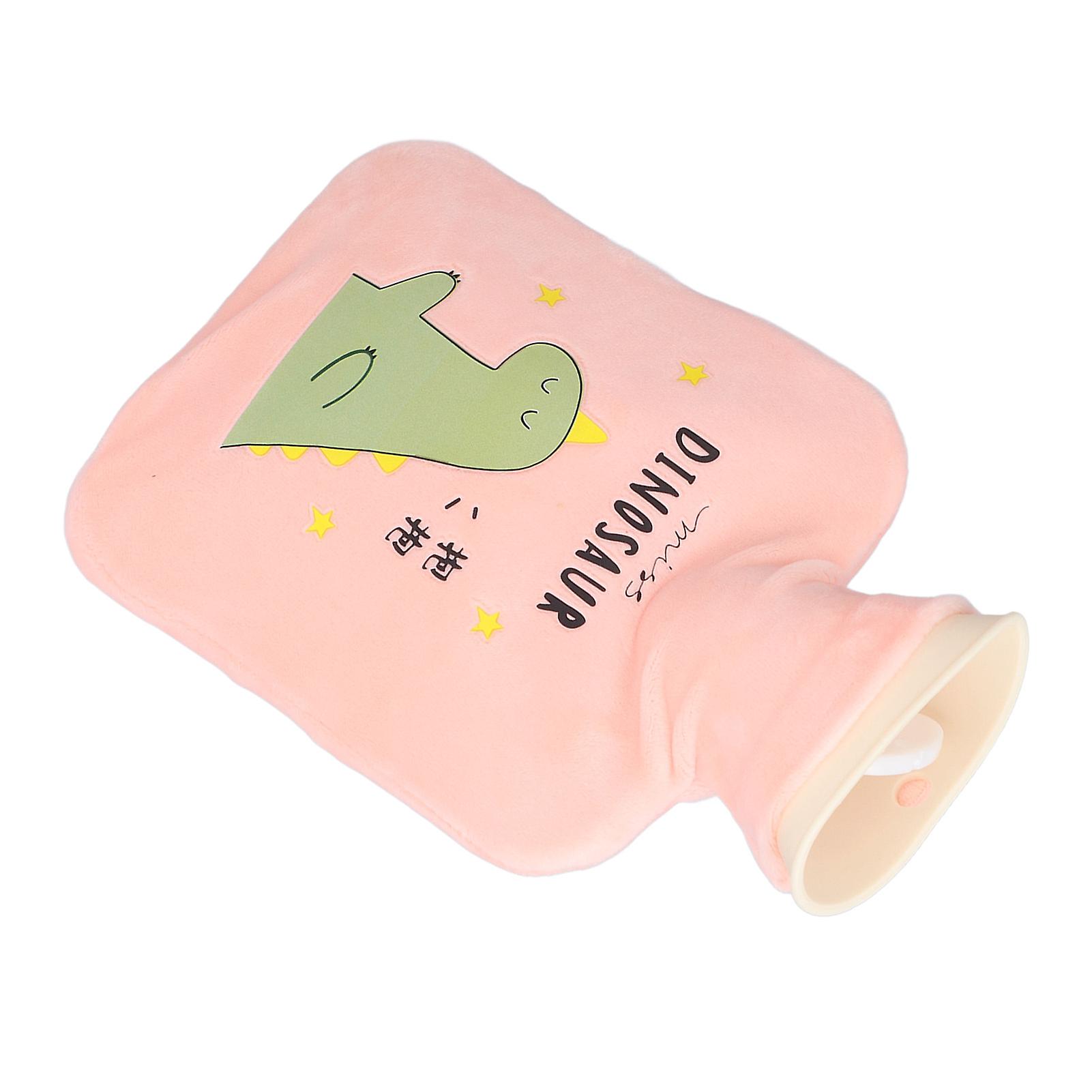 1000ml Hot Water Bottle Thicken Leakproof Warm Water Bag Hand Warmer Feet Warmer For Pain Relief Winterpink