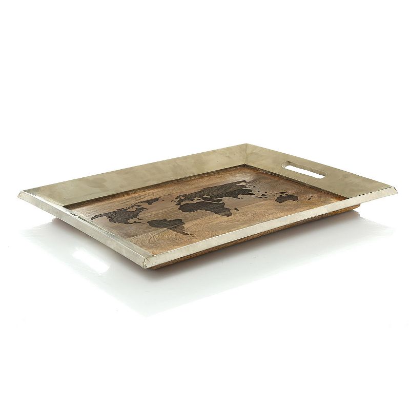 Thirstystone Global Trek World Map Serving Tray