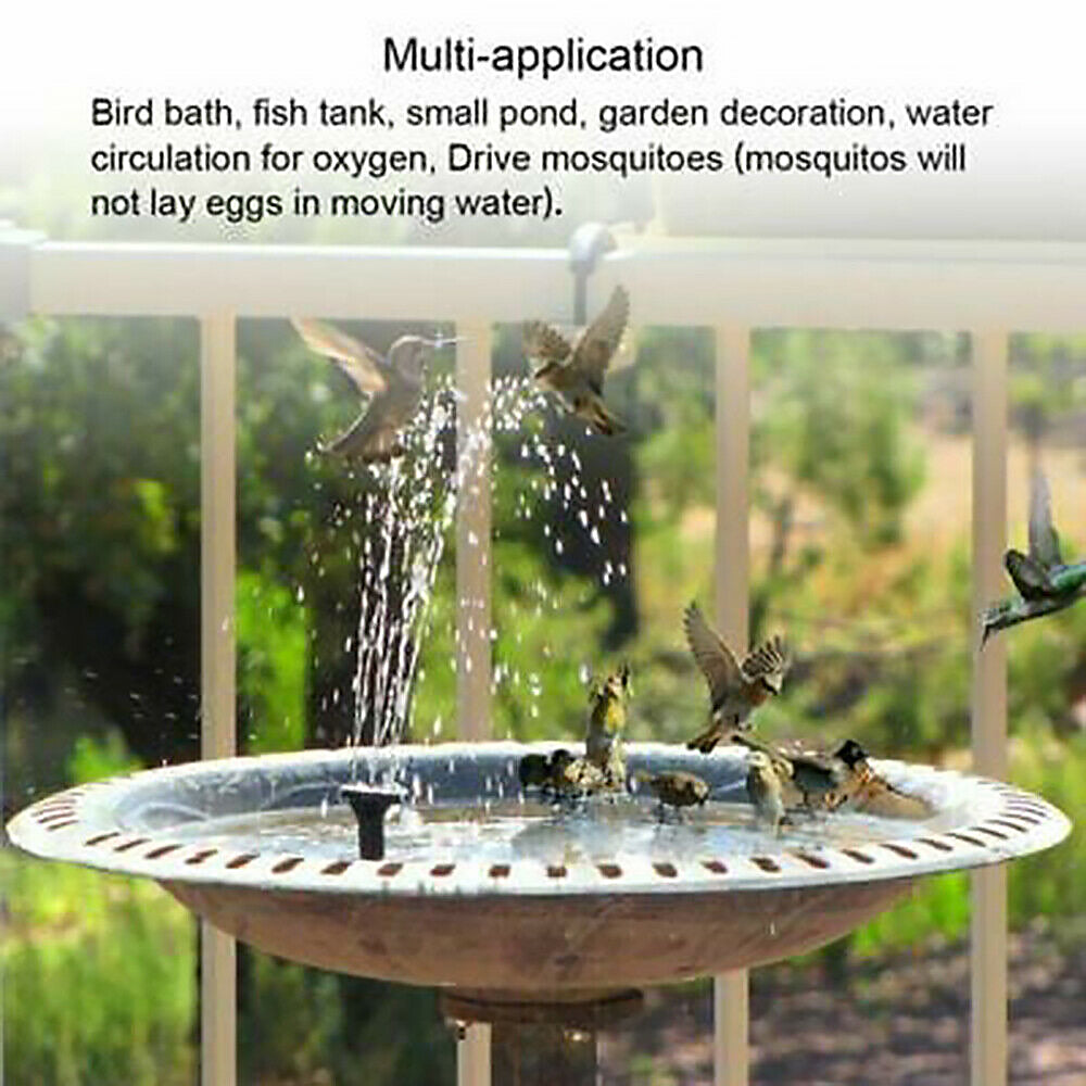 Willstar Solar Fountain Pump Solar Floating Water Fountain Solar Fountain Garden Lawn for Garden Pond Pool， Bird Bath， Back Yard