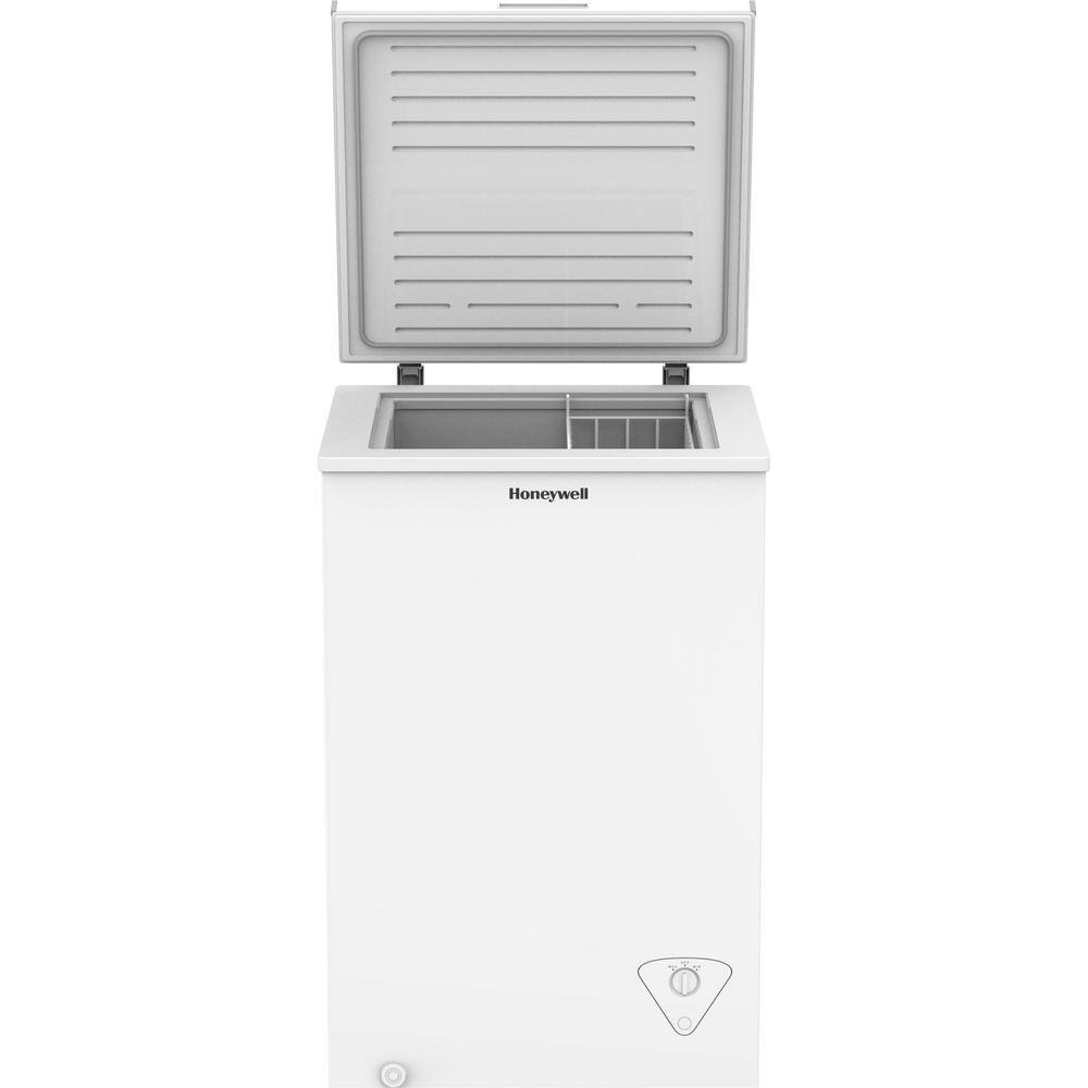 Honeywell 3.5 cu. Ft. Chest Freezer with Storage Basket in White H35CFW