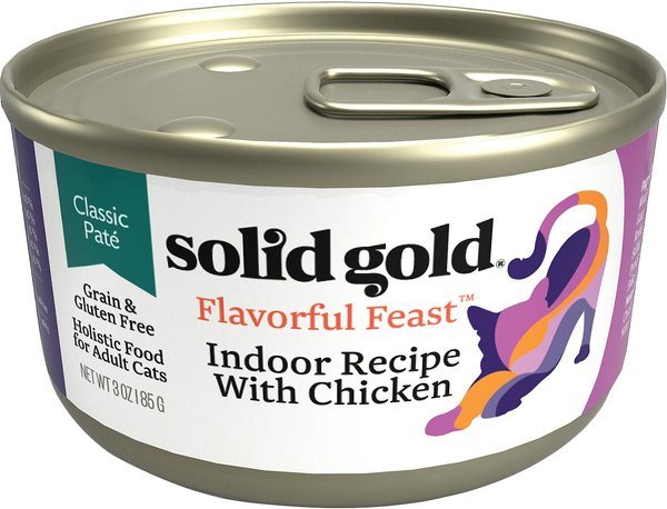 Solid Gold Flavorful Feast Indoor Recipe with Chicken Pate Grain-Free Canned Cat Food