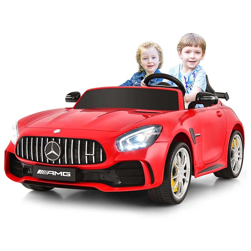 Licensed Mercedes Benz AMG GTR 2-Seater Ride-on Car 12V Battery Powered Vehicle Kids Riding Toy Car with Remote