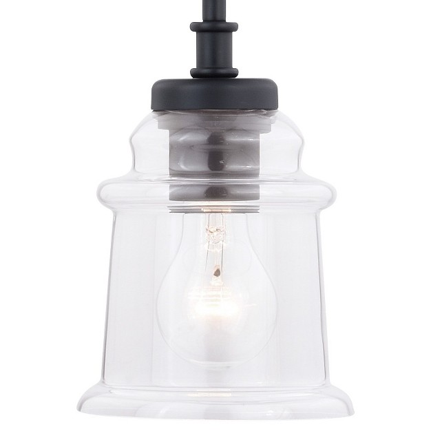 Vaxcel Toledo 1 Light Pendant Satin Nickel