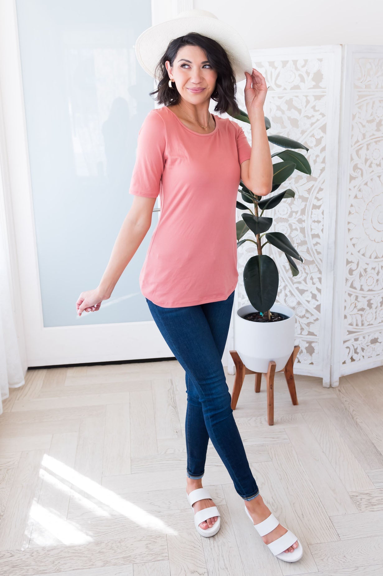 Everyday Scoop Neck Modest Top