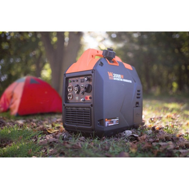 Wen 56203i Super Quiet 2000w Portable Inverter Generator With Fuel Shut Off