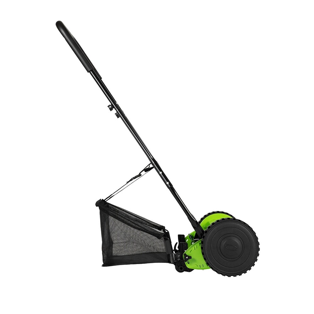 12 Inch 5 Blade Push Reel Manual Lawn Mower