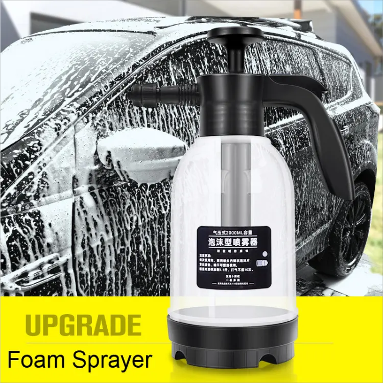 2 Liters Car Washing Pressure Plastic Hand Pump Garden Foam Sprayer