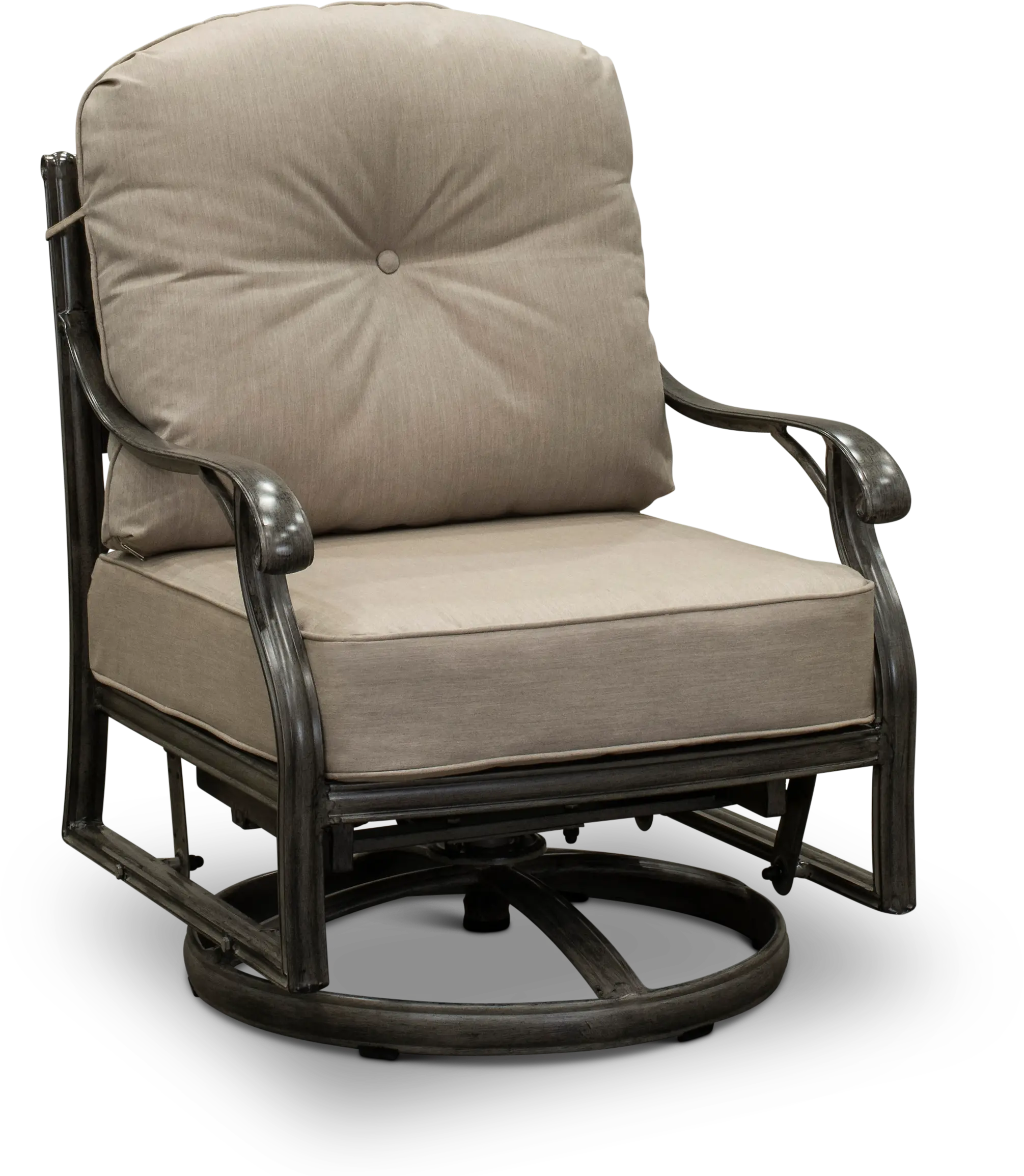 Macan High Back Patio Dining Swivel Rocker