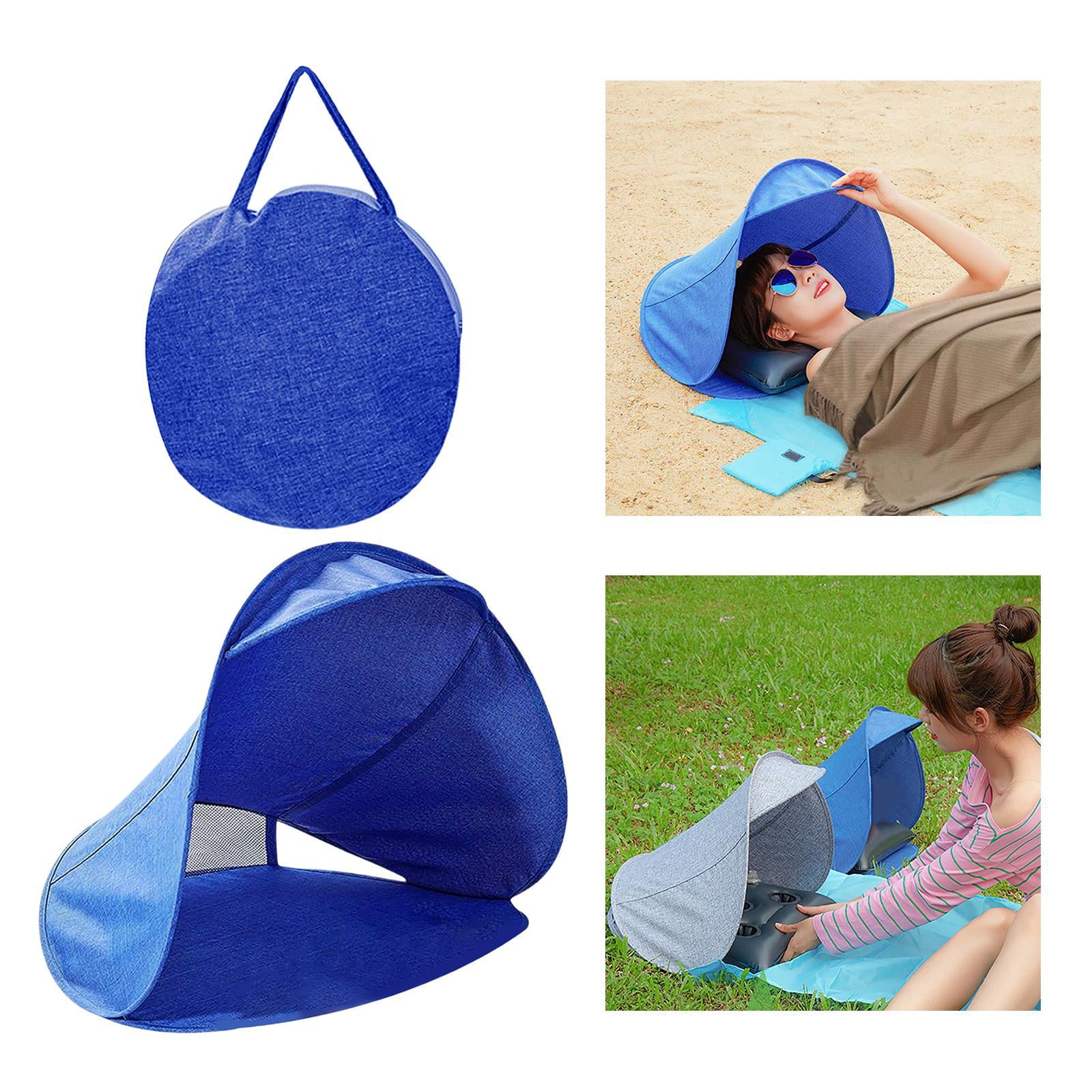 Sun Shade Sun Protection Personal for Working Outside Portable Face Tent Tent Beach Tent for Outdoor Camping Seaside Head Tent Blue