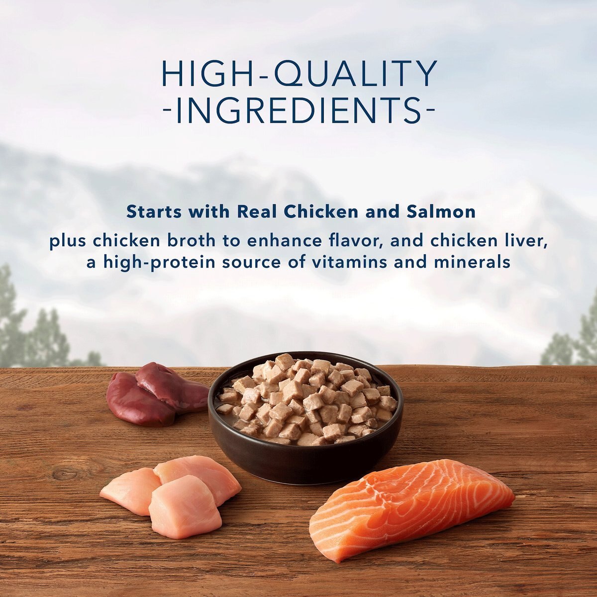 Blue Buffalo Wilderness Wild Delights Chicken and Salmon in Tasty Gravy Grain-Free Canned Cat Food