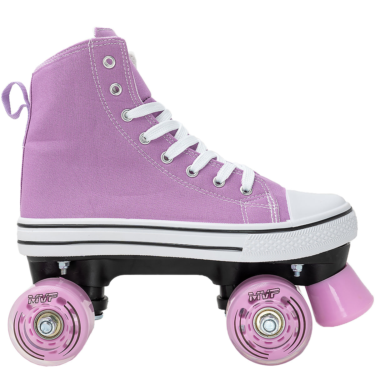 Lenexa MVP 2.0 Roller Skates for Kids and Adults, High-Top Sneaker Unisex Quad Roller Skate for Girls, Boys, Women and Men (Purple, Ladies 5 / Mens 4)