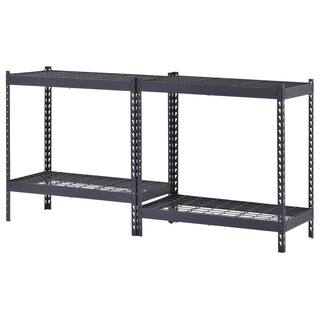 Husky 4-Tier Heavy Duty Boltless Steel Garage Storage Shelving Unit in Black (36 in. W x 72 in. H x 18 in. D) N2R361872W4B