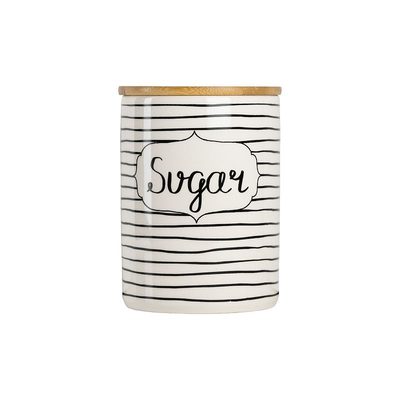 10 Strawberry Street Everyday 3-pc. Coffee， Sugar and Flour Ceramic Canister Set