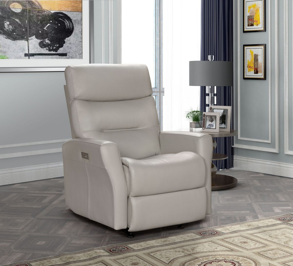 BarcaLounger Donavan Power Rocker Recliner With Lumbar   Laurel Cream   Contemporary   Recliner Chairs   by Unlimited Furniture Group  Houzz