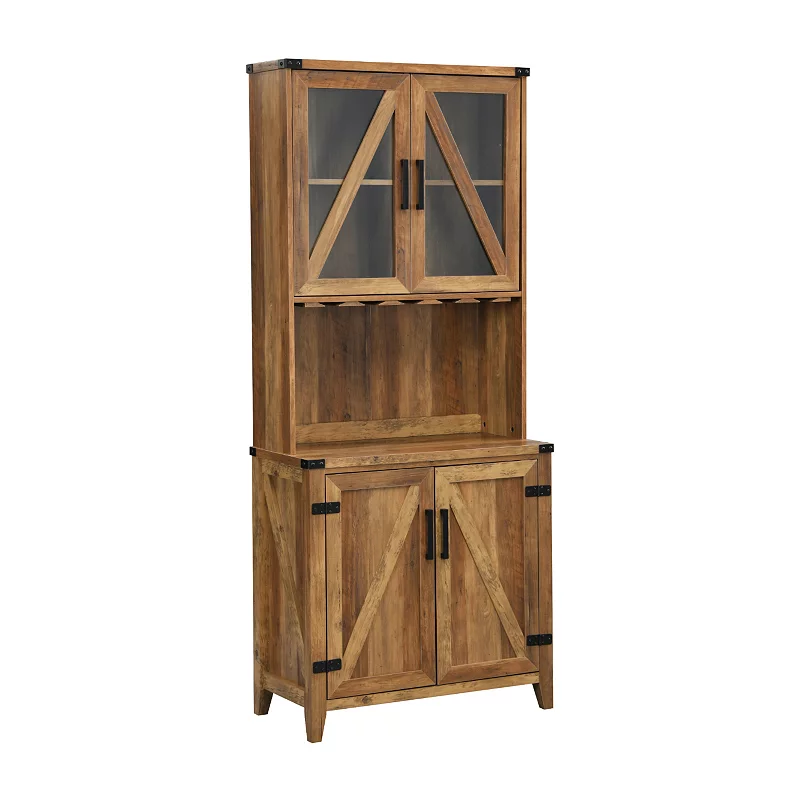 Rustic Bar Storage Cabinet