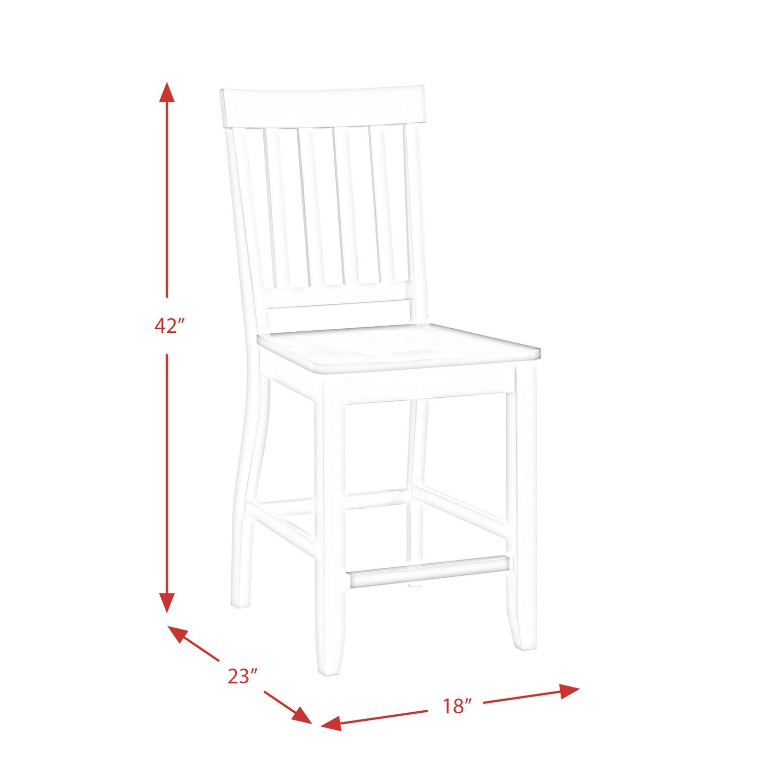 Picket House Furnishings Jamison Two Tone Counter Height Side Chair Set