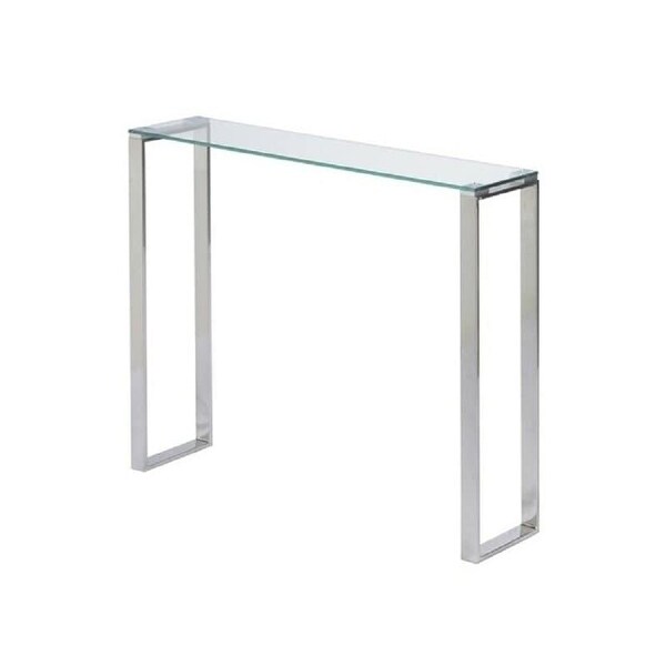 Alexi Narrow Glass Console Table