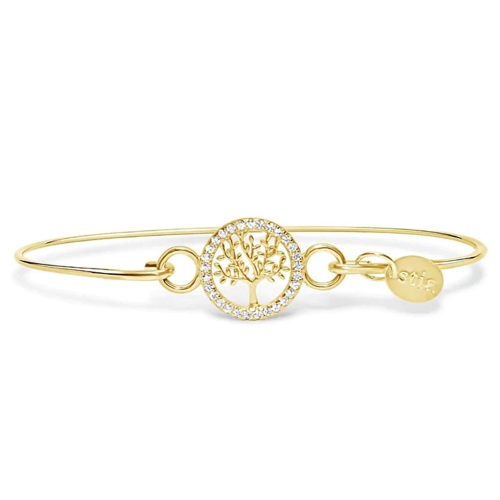 Stia  Pavé Icon Bracelet Tree of Life in Gold