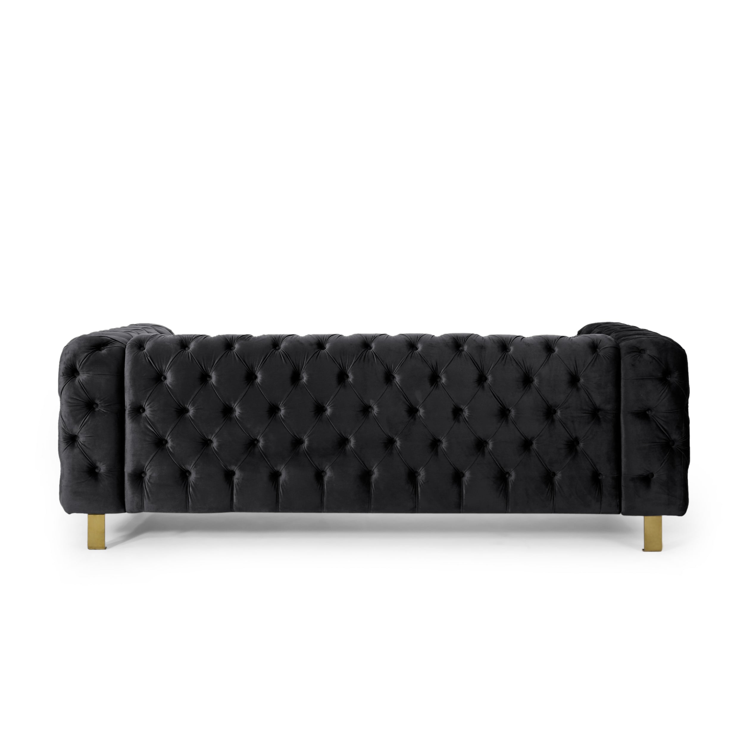 Giovanna Modern Glam Tufted Velvet 3 Seater Sofa