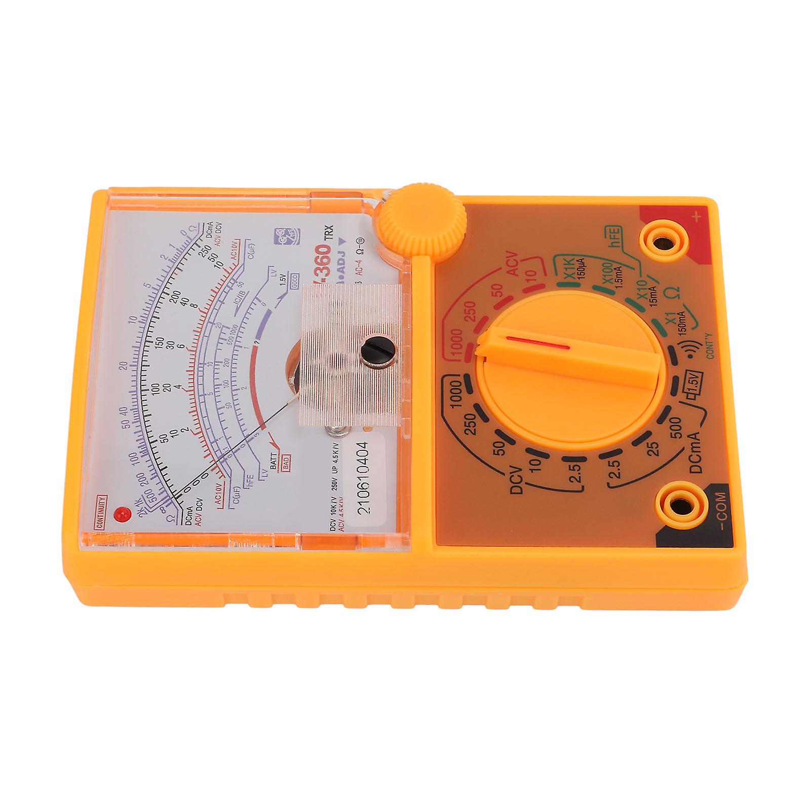 Multimeter High Definition Scale Multiple Measuring Ranges Humanized Design Small Safe Pointer Multimeter