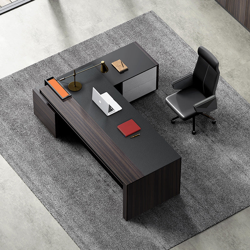 RADDIX Executive Desk with Right Return 1.8M - Brown