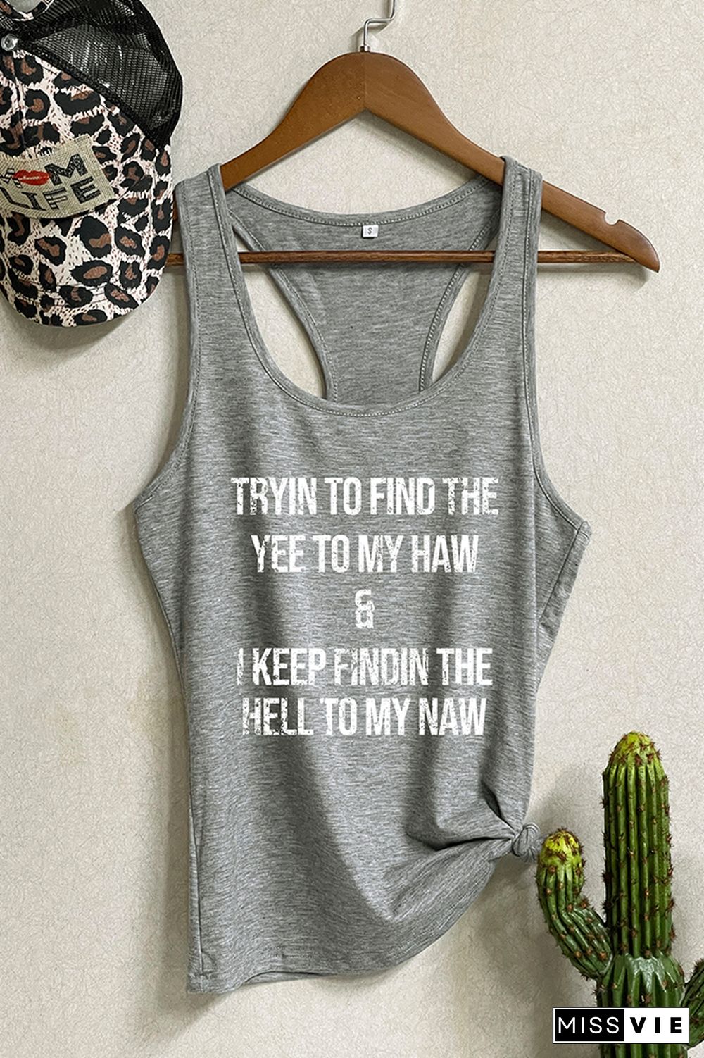 Tryin to Find the Yee to My Haw Sleeveless Tank Top Wholesale