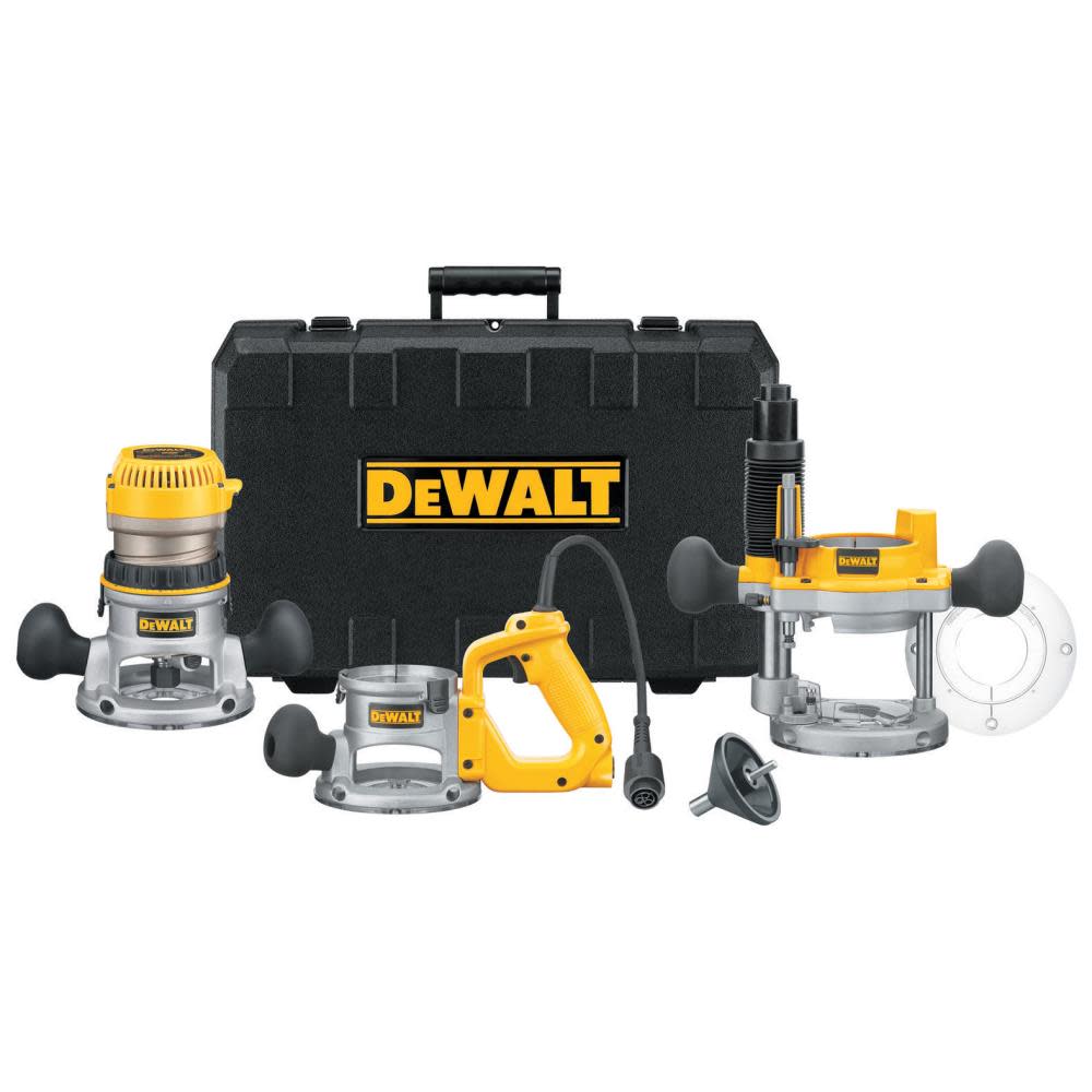 DEWALT 12 Amp 2-1/2 HP Plunge and Fixed Base Router DW618B3 from DEWALT