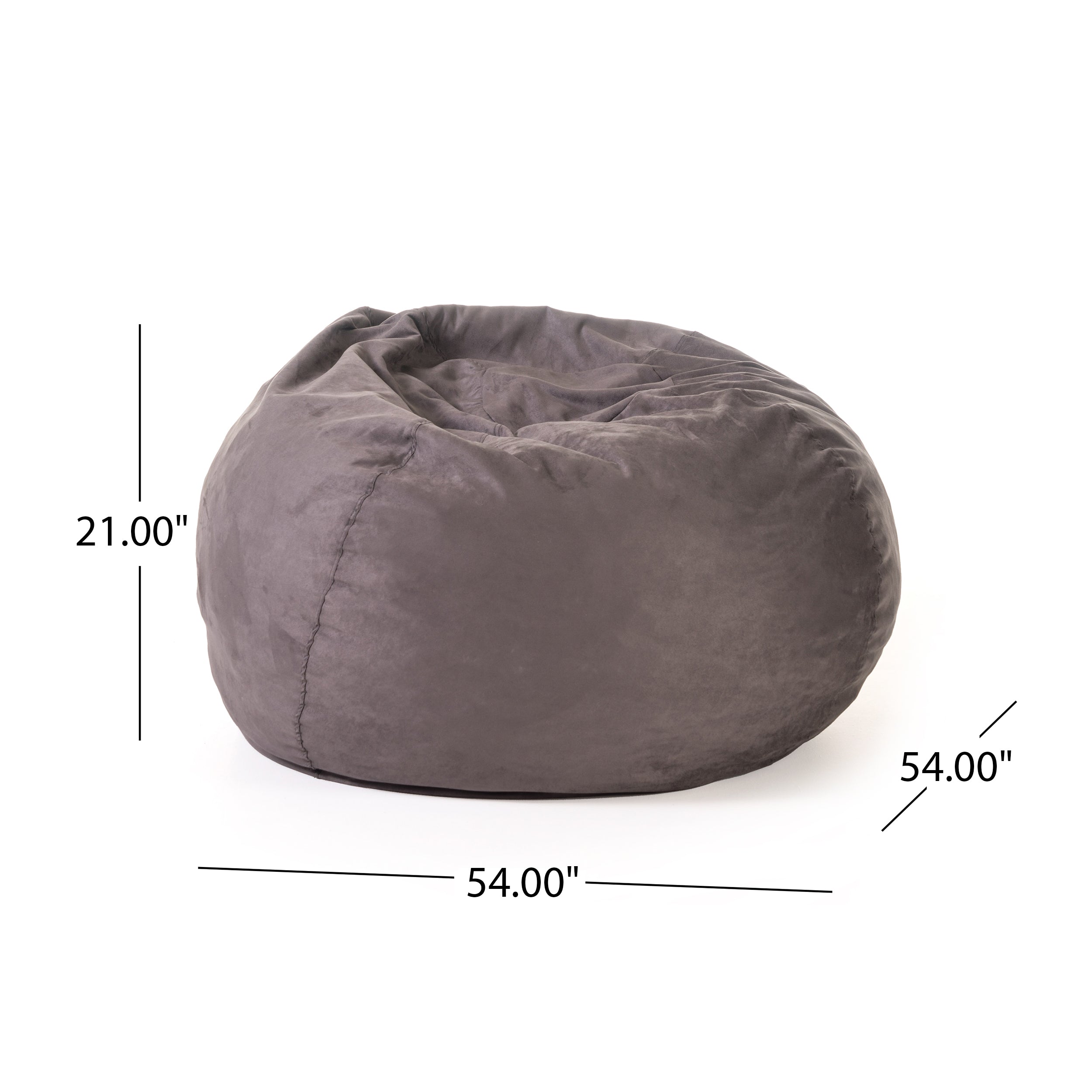 Violetta Traditional 5 Foot Suede Bean Bag (Cover Only)