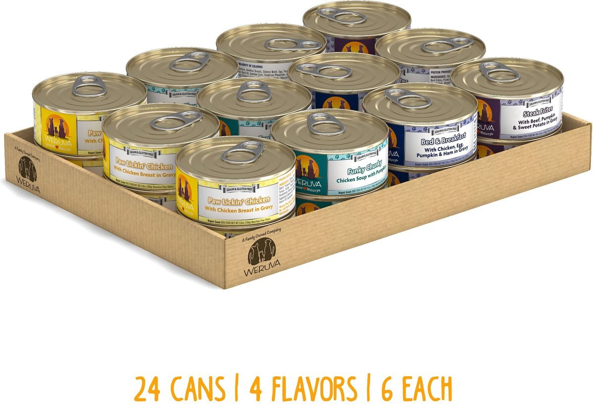 Weruva Baron's Batch Variety Pack Grain-Free Canned Dog Food