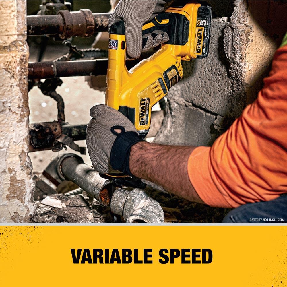 DEWALT 20V MAX Compact Reciprocating Saw and Premium XR Battery 2pk Bundle DCB204-2-DCS367B from DEWALT