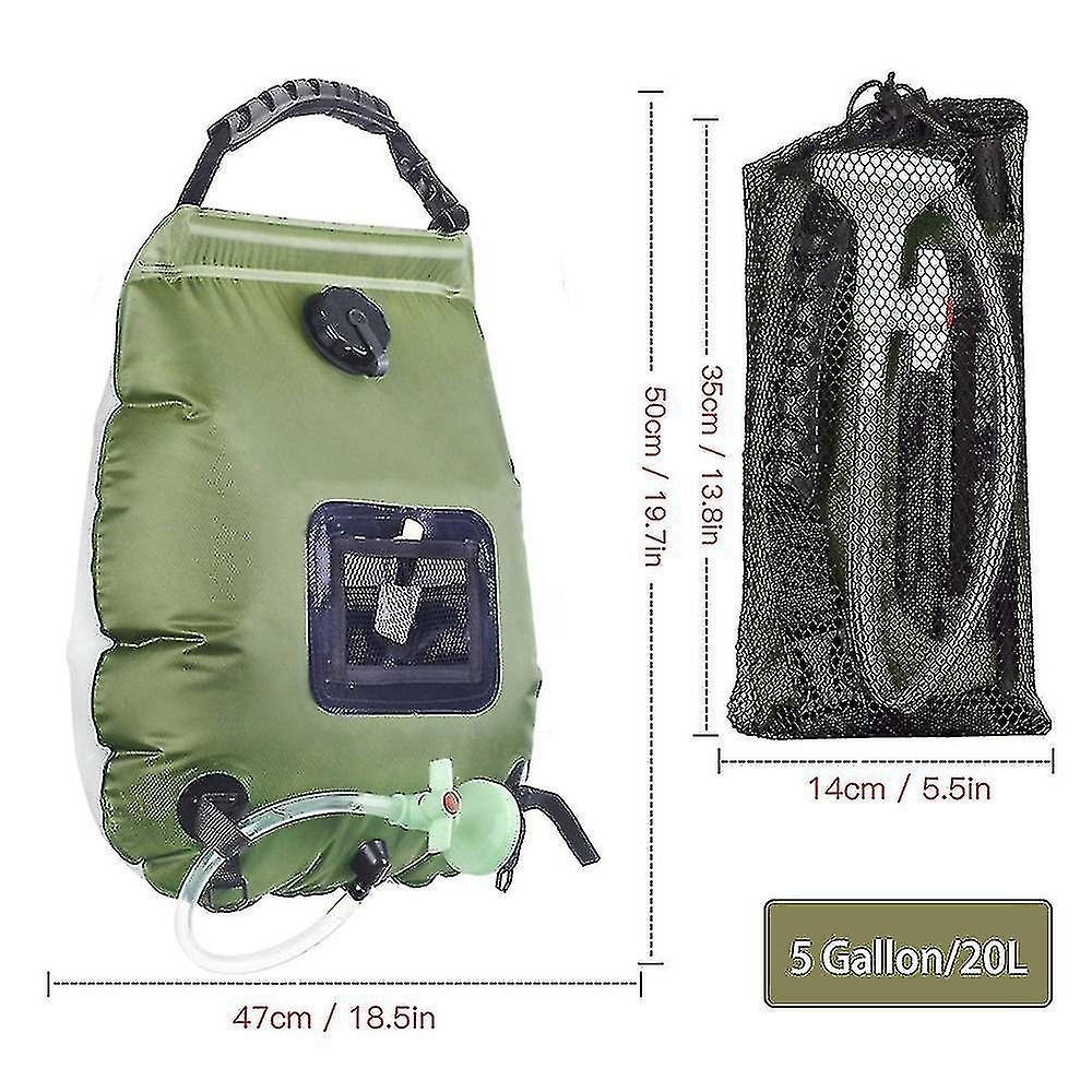 20l Portable Outdoor Cam Solar Concentrating Er Bag Bath Bag