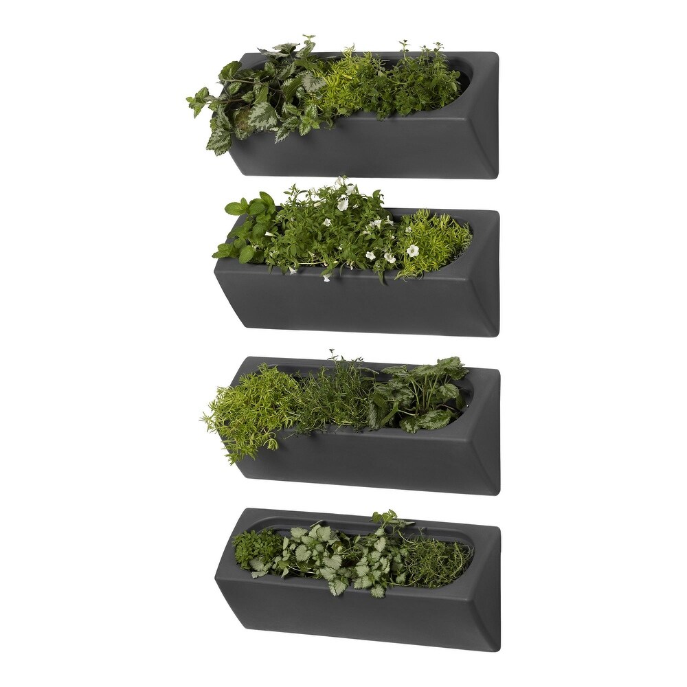 South Shore Dalya Outdoor Wall Planter   Set of 4