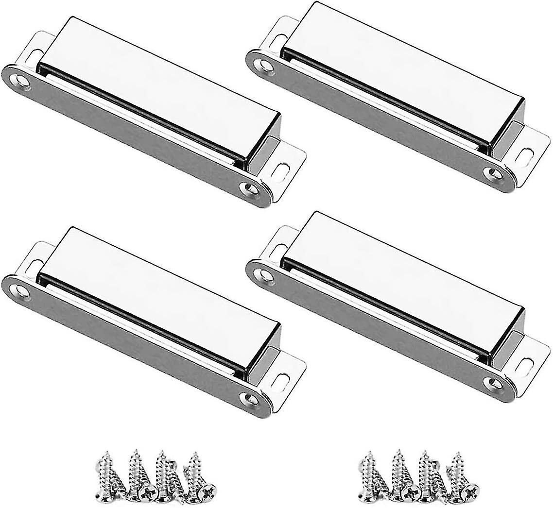 Magnetic Catch Magnets，4pcs Stainless Steel Magnetic Catches  Force Up To 27 Kg