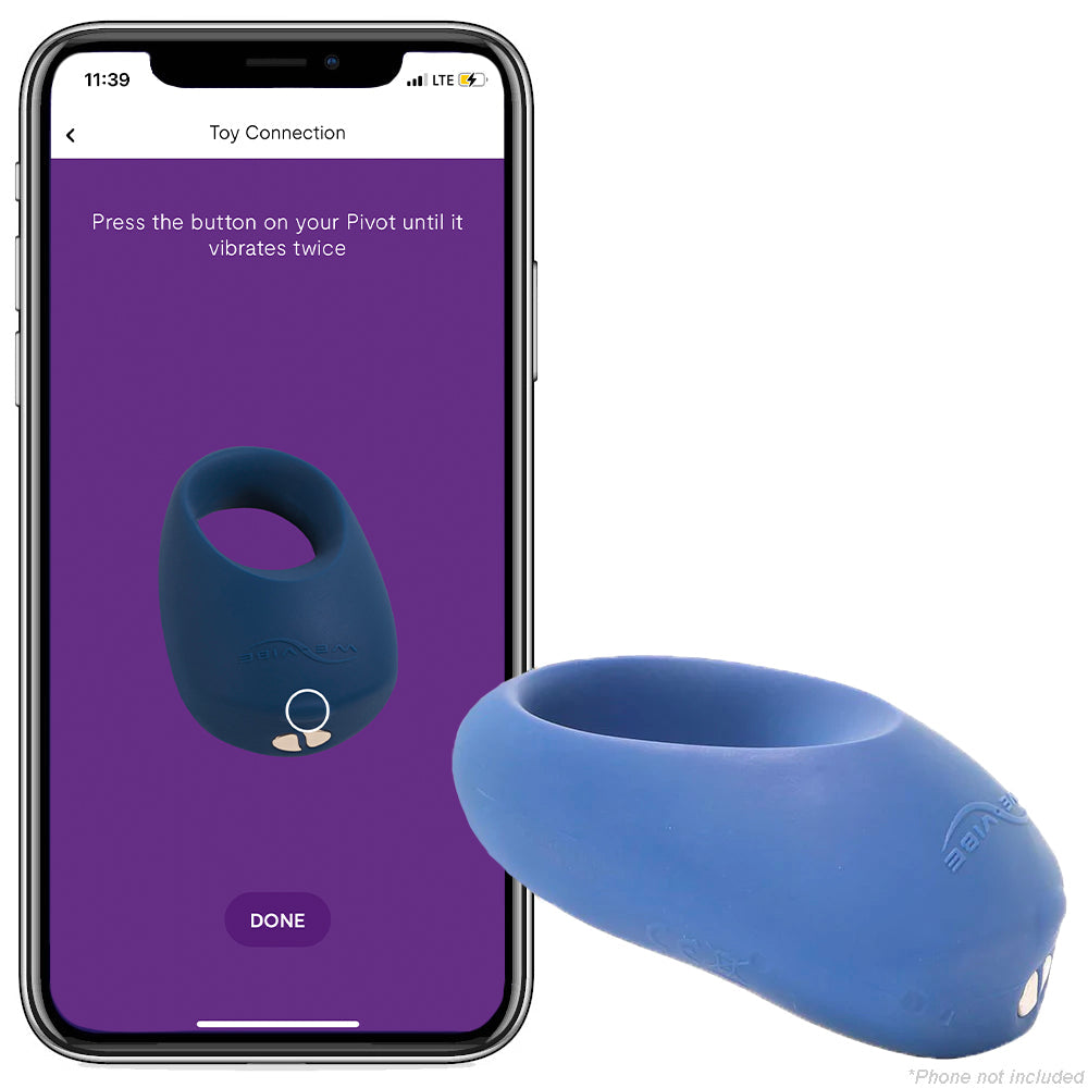 We-Vibe Pivot Vibrating Silicone Ring in Navy