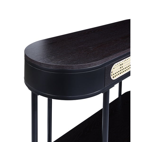 Sofa Table， Black Finish