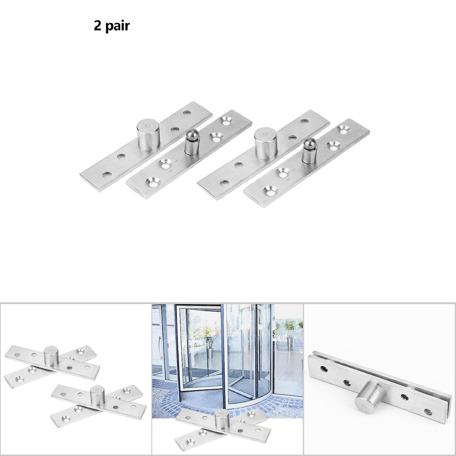 2pcs 360 Degree Rotary Pivot Hinge Stainless Steel Rotating Door Hinge 95mm Longcentral Pivot