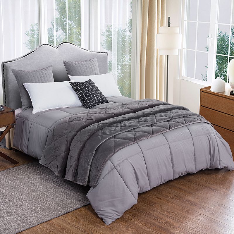 Dream On Velvet Blanket and Down-Alternative Comforter