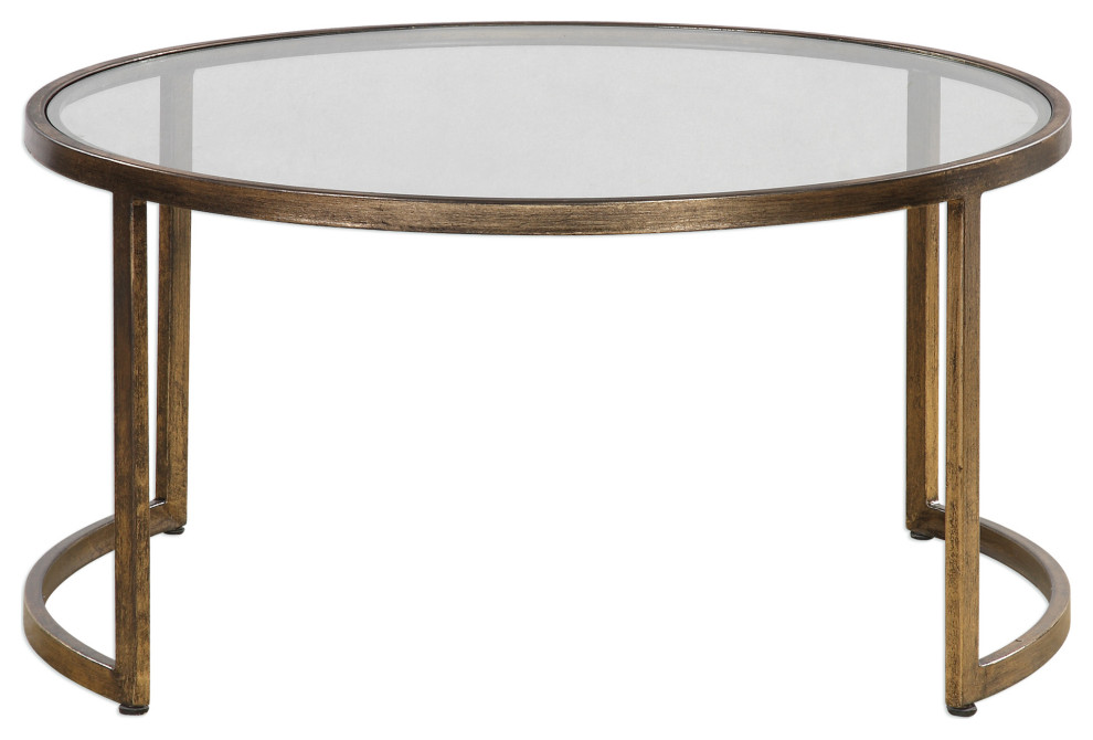 Uttermost Rhea Nested Coffee Tables  Set of 2   Contemporary   Coffee Table Sets   by HedgeApple  Houzz