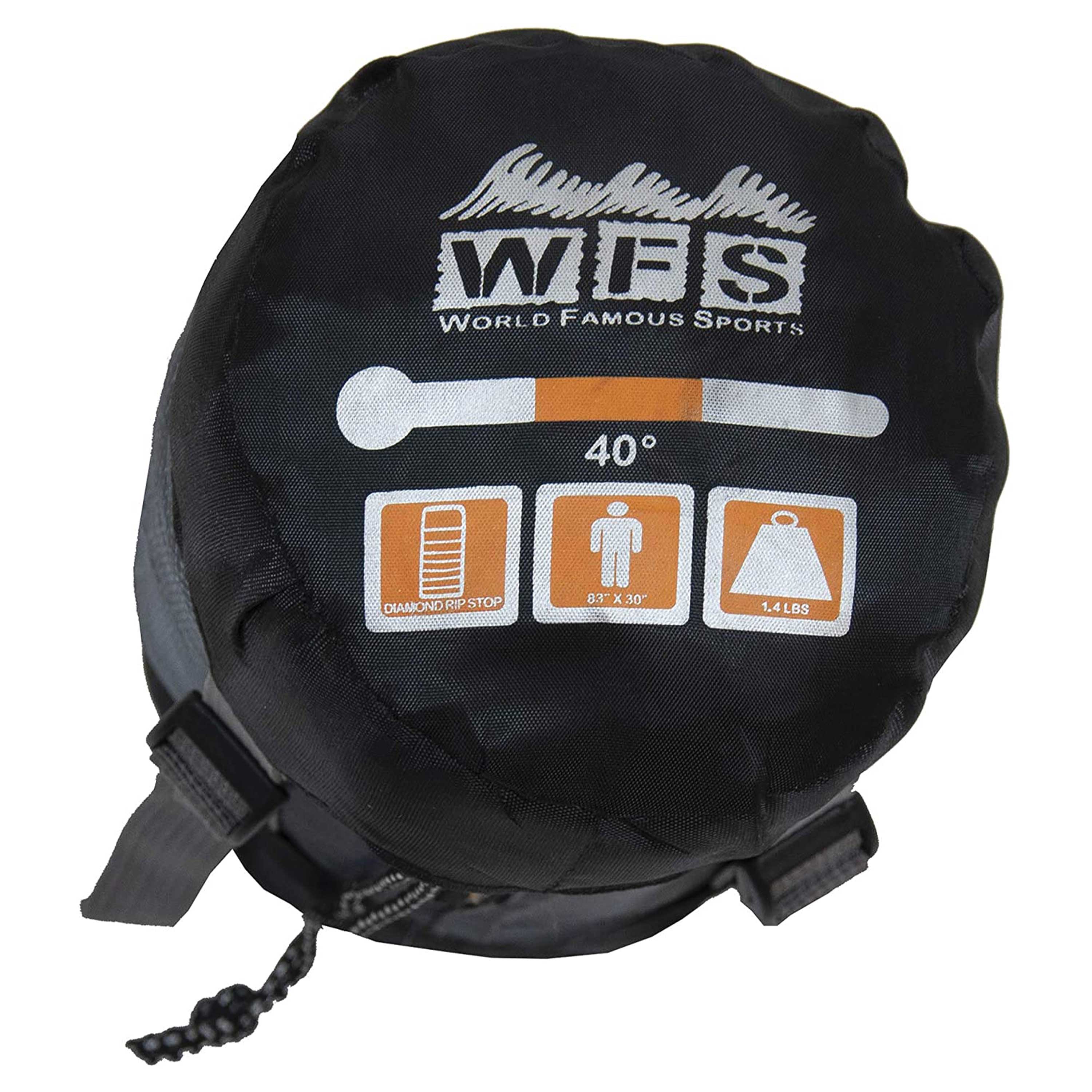 World Famous Sports 40 F Semi-Rectangular Sleeping Bag