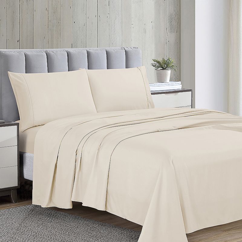 Swift Home Solid Microfiber Sheet Set