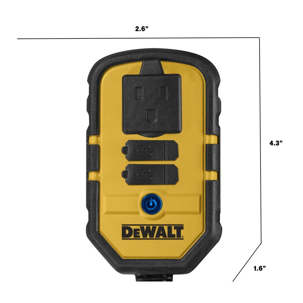 DW 140-Watt Portable Car Power Inverter with Dual USB Ports DXAEPI140