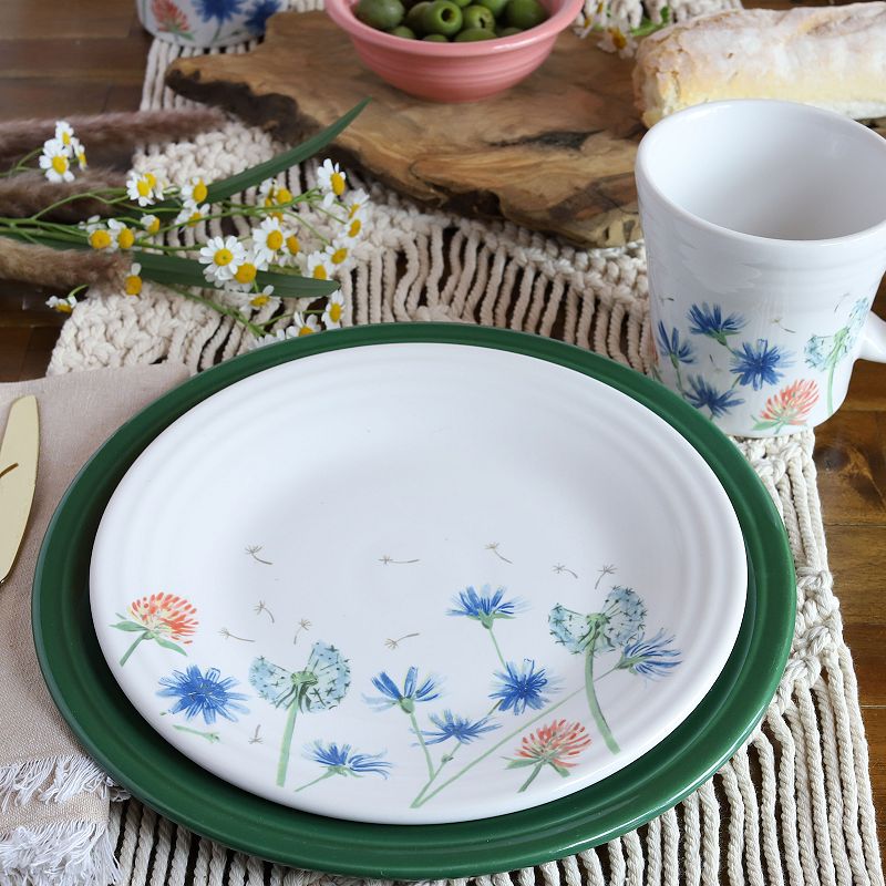 Fiesta Breezy Floral Luncheon Plate