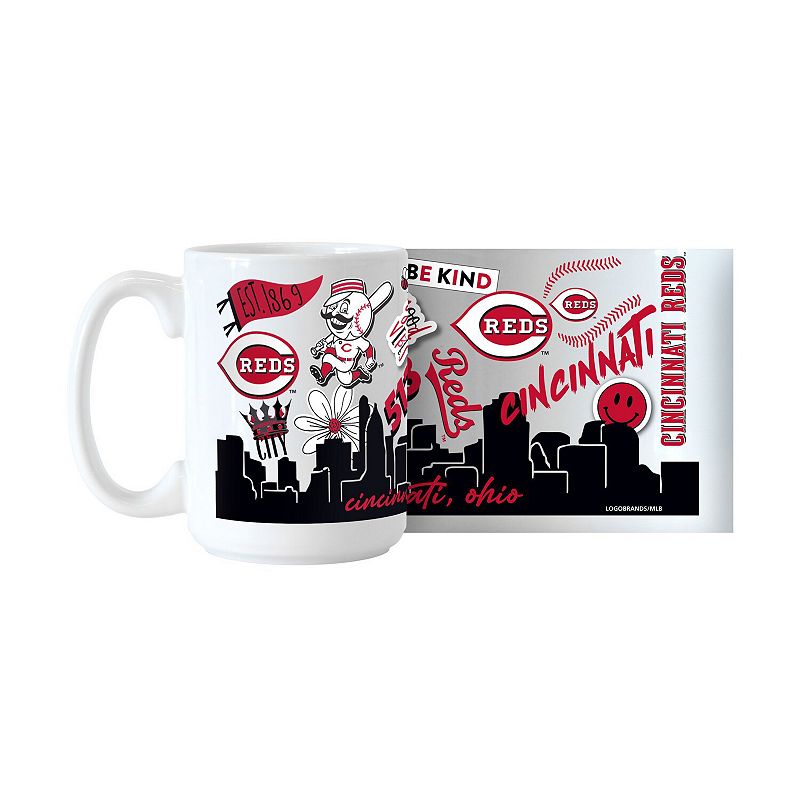 Cincinnati Reds 15oz. Native Ceramic Mug