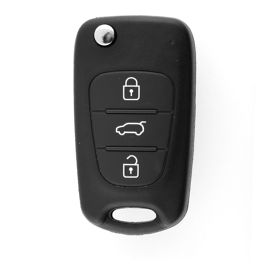 2 Pcs Flip Remote Key Shell 3 Button For Kia Sorento Sportage Cerato Rio