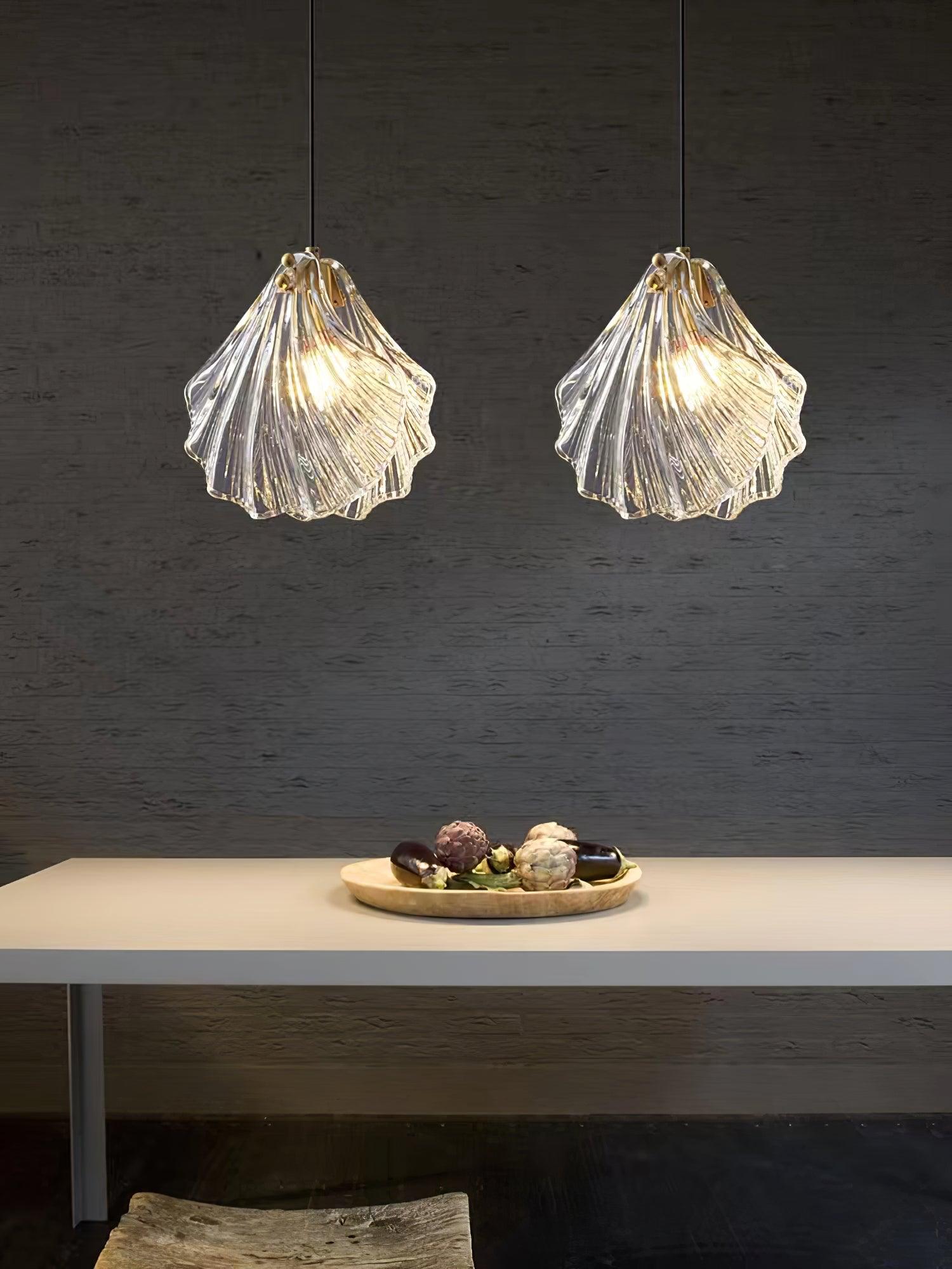 Shell Mini Pendant Swag Light